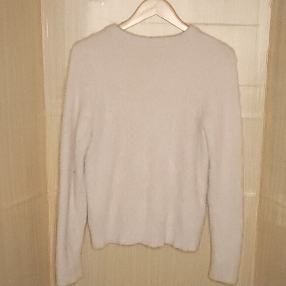 Lucky Brand Womens Pale Pink Eyelash Sweater Medium - Picture 2 of 6